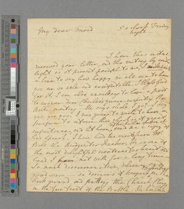 Hannah More. Letter to Mrs. Hoare