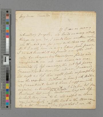 Hannah More. Letter to Mr. and Mrs. Huber