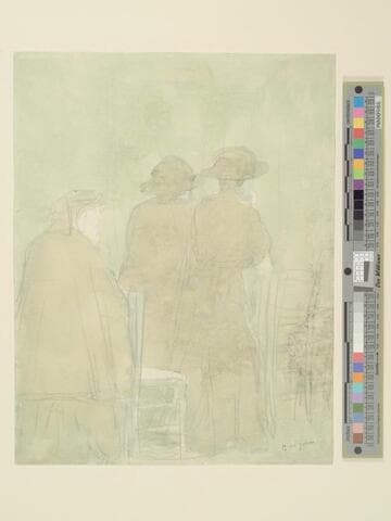 Two Girls and Woman in Church