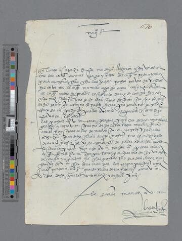 Bartolomé de Villalobos letter to Diego de Mora