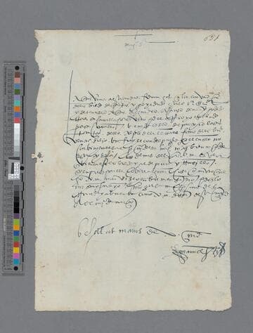 Manuel Estacio letter to Bartolomé Villalobos