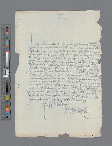 Francisco de Ojeda letter to Pedro de Soria