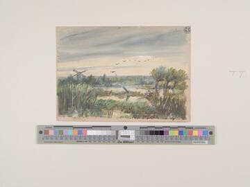 River Scene with Mill