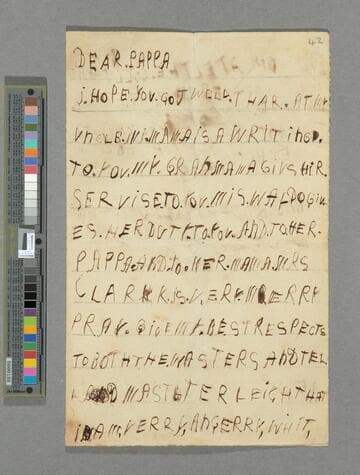 Mary Leigh Leigh letter to Theophilus Leigh