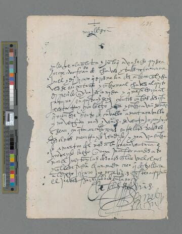 Hernando Bachicao letter to Gonzalo Pizarro
