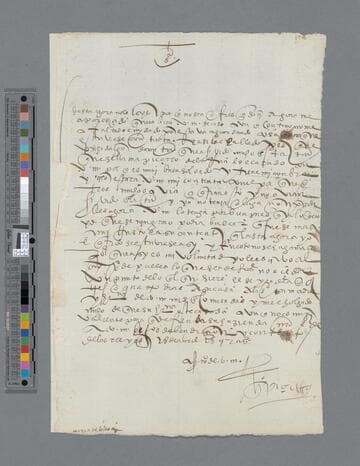 Gonzalo Pizarro letter to María de Ulloa
