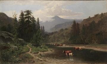 Mountain Landscape with Cattle