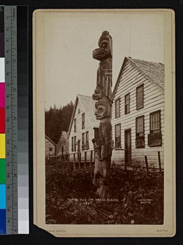 Totem pole at Hoonah, Alaska