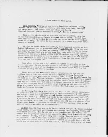 Life sketch of Mons Larson [microform]: 1935