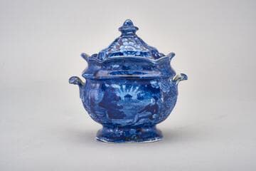 La Fayette at Benjamin Franklin's Tomb Tea Service: Sugar Bowl