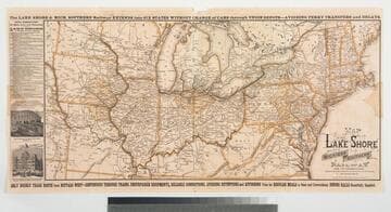 Map of the Lake Shore and Michigan Southern Railway and Its Connections