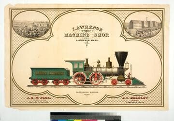 Lawrence Machine Shop, Lawrence, Mass. Passenger Engine, 22 tons