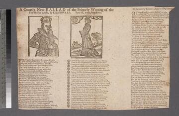 A courtly new ballad of the princely wooing of the fair maid of London, by King Edward. Tune of, Bonny sweet Robin