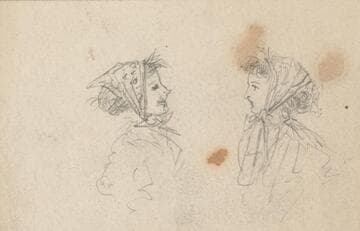 Woman with Kerchief on Head