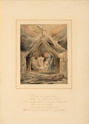 Illustration 1 to Milton's "On the Morning of Christ's Nativity": The Descent of Peace