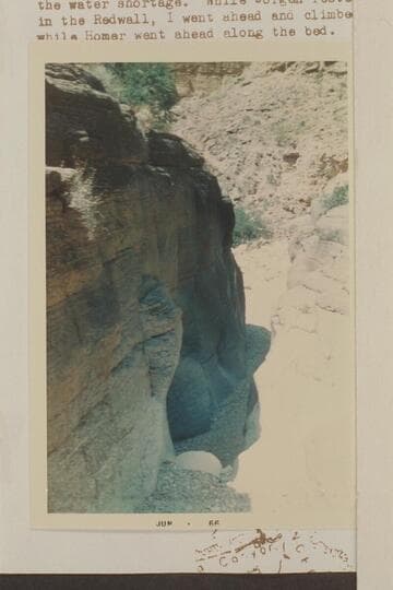 Slick walls which can be by-passed in lower Separation Canyon