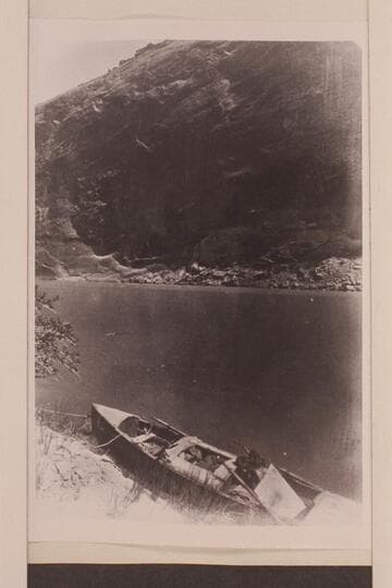 [print from half a stereo] "Views on the Colorado River," Glen Canon Series.  No. 156.  Vertical Wall