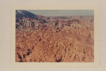 Southwest from Bald Rock Creek to 6069 which is the red butte in upper right center. Navajo Mountain is upper left. Cummings Mesa is upper right