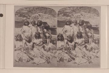 [print from a stereo] Kai Vav Its.  Group of Women in Full Dress