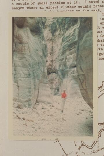 Visbak in the narrows of Separation Canyon