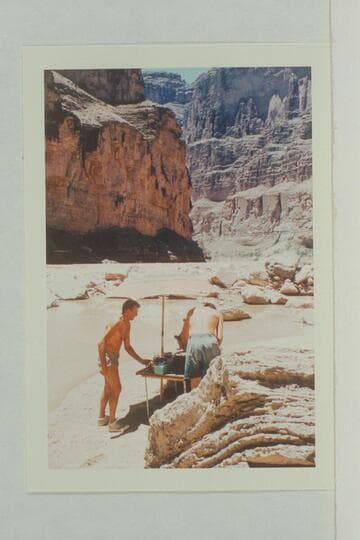 Lunch at Fern Glen Canyon. Doc Hill at left