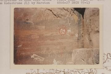 Inscriptions in Nine Mile Creek, right bank