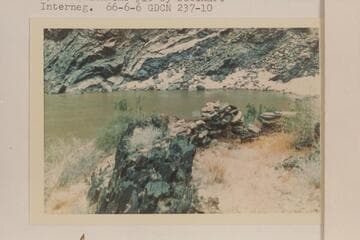 Parapet at ravine west of Gneiss Canyon