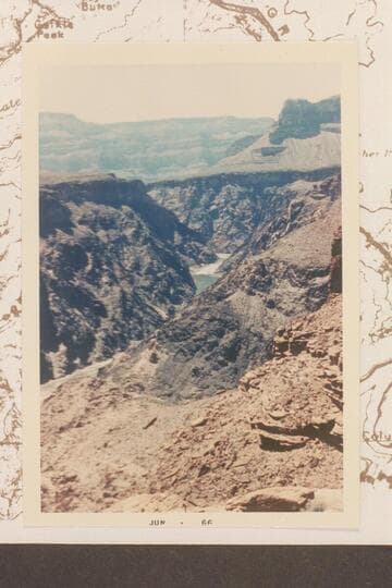 Down River to Tuna Rapid and Esmeralda Bend from the Tonto Platform at the up-River side of Crystal Creek