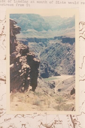 Slate Creek from Tonto Platform upriver from Crystal Creek