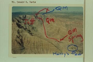 Looking up Quartermaster Canyon