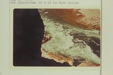 Ending run down of Gneiss Canyon Rapid viewed from left bank