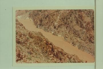 Looking downstream towards 232 Rapid (upper left)