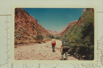 Walking up Separation Canyon after ending the float trip from 209 Mile Canyon to Separation