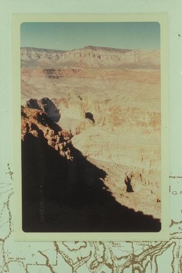 Up Spring Canyon with Price Butte on skyline