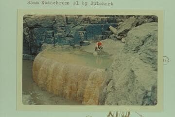 Jorgen Visbak at the travertine spring at Mile 212.8