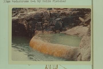 The travertine spring; Mile 212.8