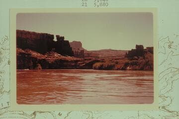 Southeast from Mile 21.2 into side canyon which Wolverton names Castles of the Gods