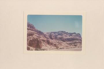 Downstream to top of rock slide in side canyon at Mile 184