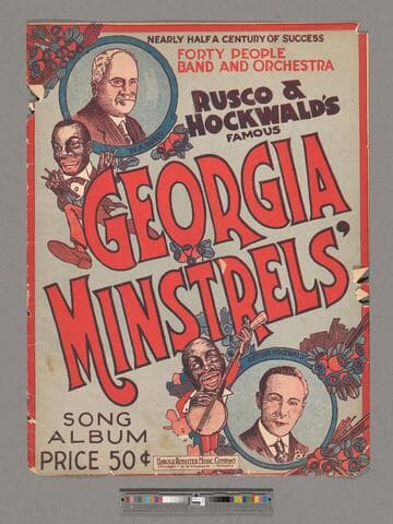 Rusco and Hockwald's famous Georgia minstrels' song album