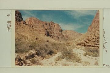 Up Trail Canyon with first and second tributaries seen to the left