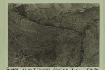 Thunder Spring (upper left).  The junction of Thunder River and Tapeats Creek