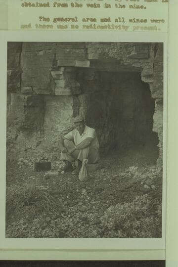 From report of Ranger Dan Davis covering visit to Patented Asbestos Claims opposite Grand View Point [Hole #4]