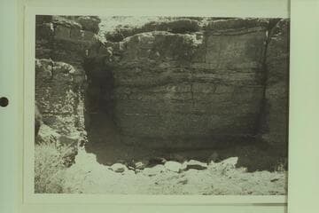 Willie's grave, Mile 45. Willie was buried here 1956, June 06