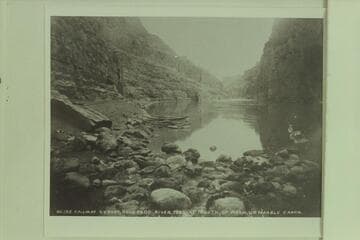 193. At Mouth of Wash Up. Marble Canon. Brown-Stanton Survey. Upriver from mouth of Paradise Canyon; Mile 31.6