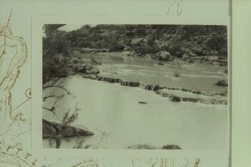 Travertine dams in Little Colorado River at Mile 8