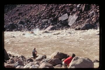 "Wee Yellow" second run down Hance Rapids, 38,800 cfs