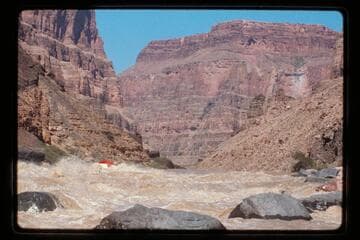 "Wee Red" near top of Vulcan Rapids