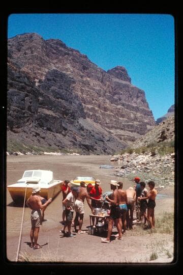 Crew at lunch, Mile 178.5