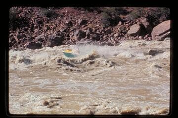 "Wee Yellow" down Hance Rapids, second run, 38,800 cfs