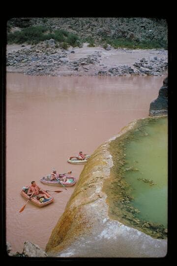 Travertine Spring and Bowl, Mile 212-213, left bank